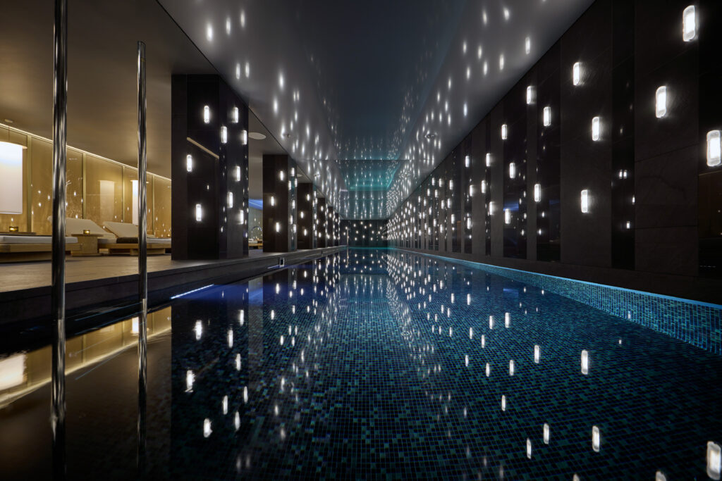 Mandarin Oriental Mayfair London swimming pool. 