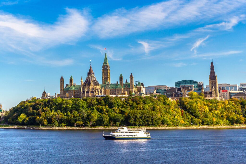 Parliament building in Ottawa